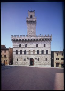 Udvendig udsigt over Palazzo Comunale, Montepulciano